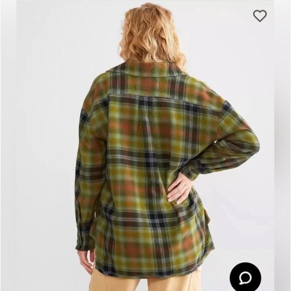 New!  Free People Izzy Cargo Oversized Shirt, size XL - Picture 7 of 16